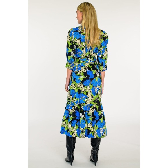 NWT Elizabeth James The Label Floral Pearl Buttons Bonnie Dress XL MSRP $350 - Picture 3 of 16